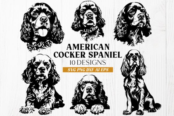 American Cocker Spaniel SVG DXF Bundle Review for Real Embroidery Projects