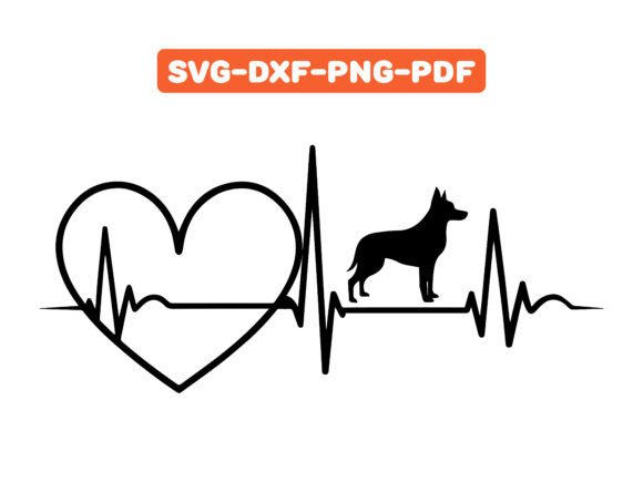 Australian Cattle Dog with Heartbeat