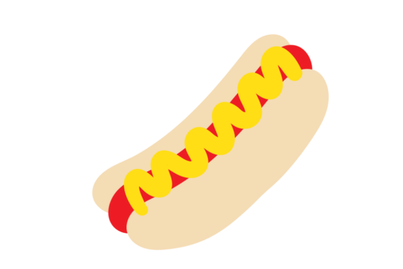Carnival Hot Dog Embroidery Design