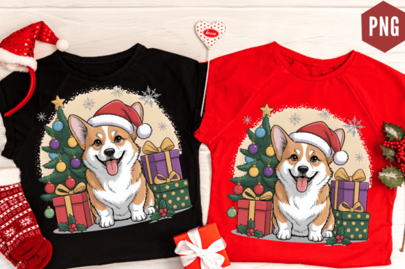 Christmas Corgi Dog Sublimation Design Review