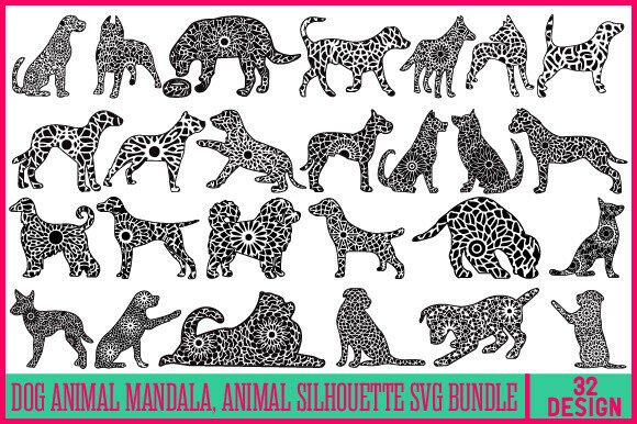 DOG ANIMAL MANDALA, ANIMAL SILHOUETTE: Hands-On Review