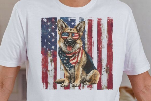 Patriotic German Shepherd Dog PNG: A Designer's Review