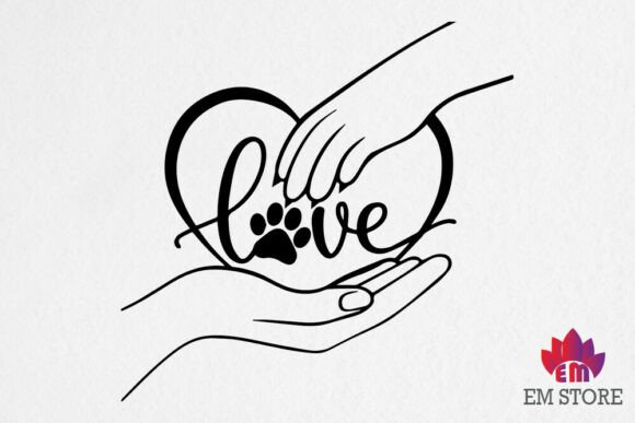 Paw and Hand SVG, Paw Love SVG Review