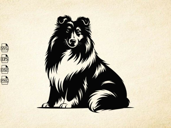 Shetland Sheepdog Svg, Sheltie Svg