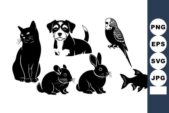 Silhouette Cat Dog Bird Animal Shapes: A Designer’s Take on Real Embroidery Use
