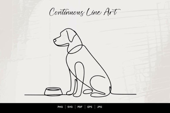 Sitting Dog Continuous Line Art: A Designer's Hands-On Review